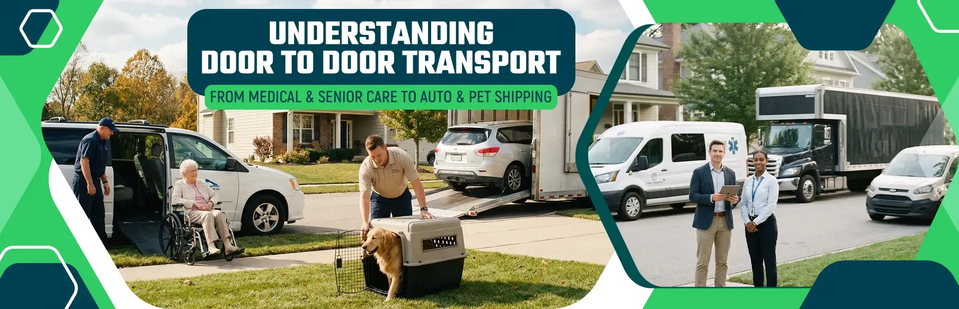 Understanding Door to Door Transport: From Medical & Senior Care to Auto & Pet Shipping