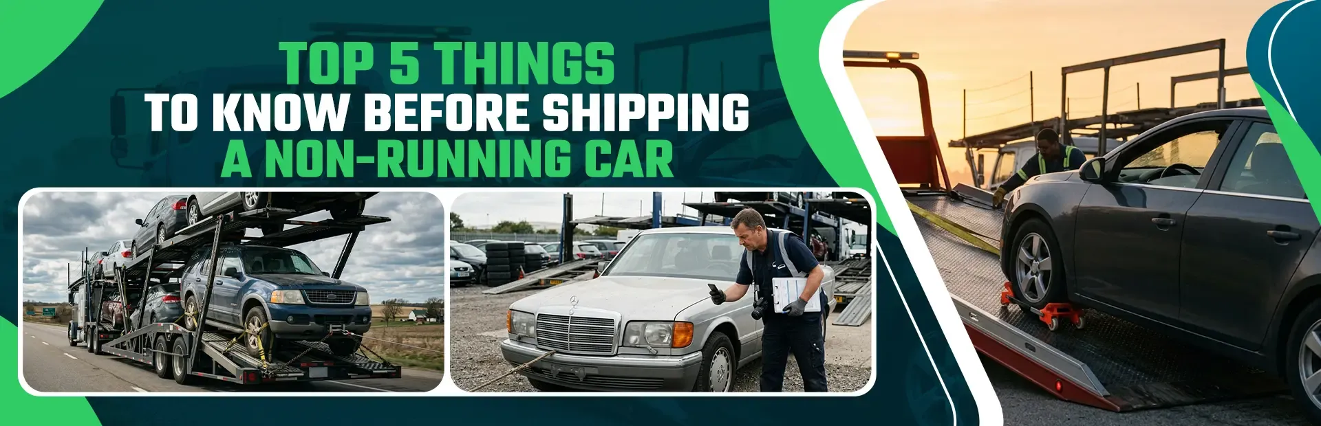 Top 5 Things To Know Before Shipping a Non-Running Car