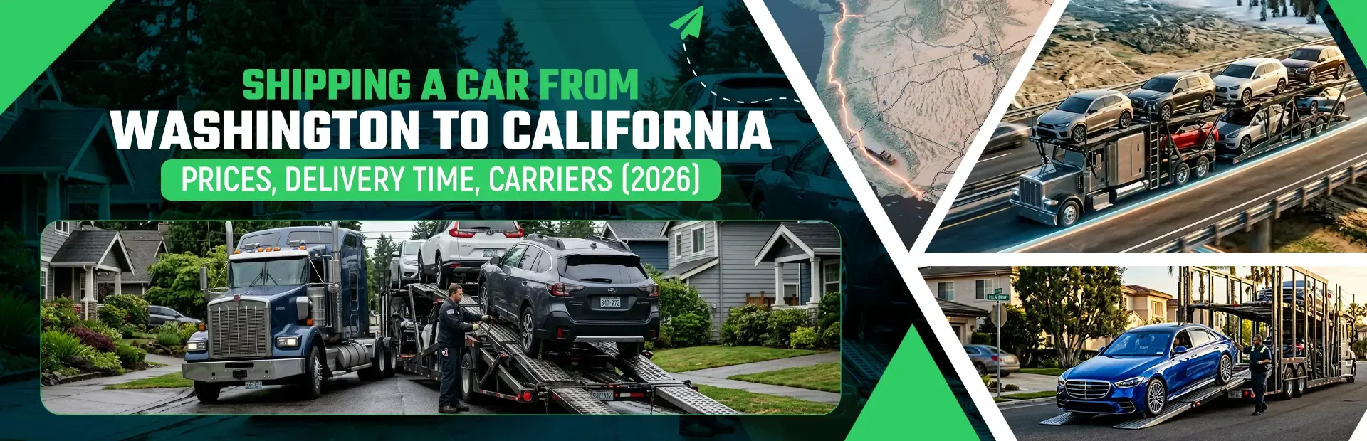 Shipping a Car From Washington to California: Prices, Delivery Time, Carriers (2026)