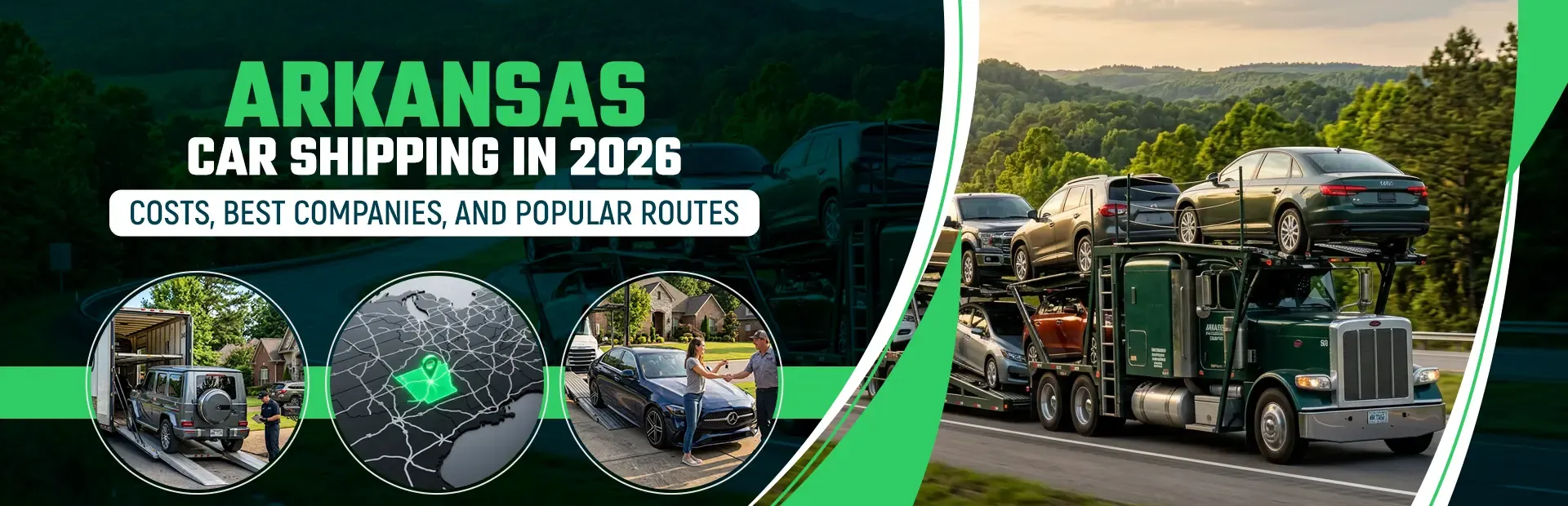 Arkansas Car Shipping in 2026: Costs, Best Companies, and Popular Routes