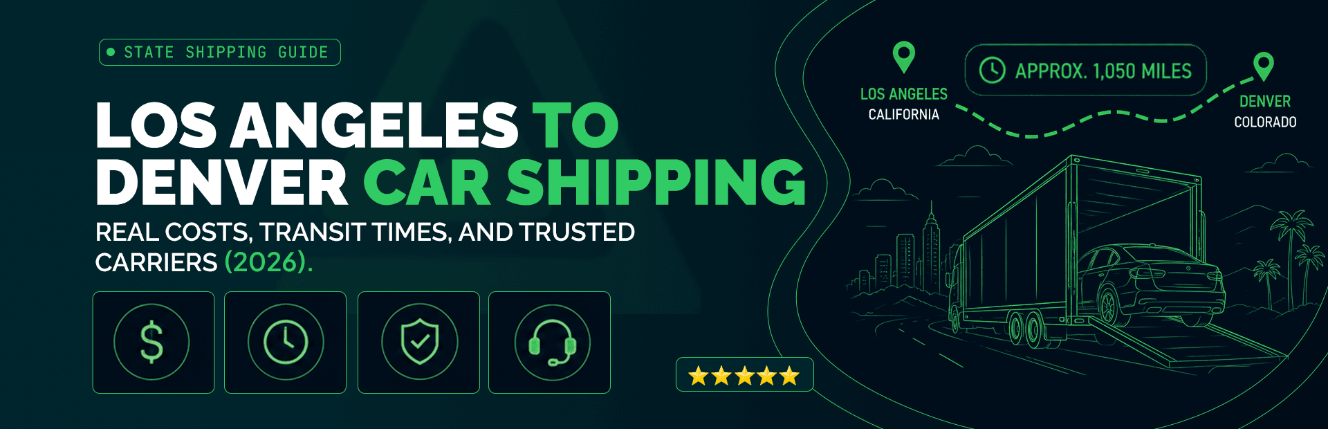 Los Angeles to Denver Car Shipping: Real Costs, Transit Times, and Trusted Carriers (2026) 