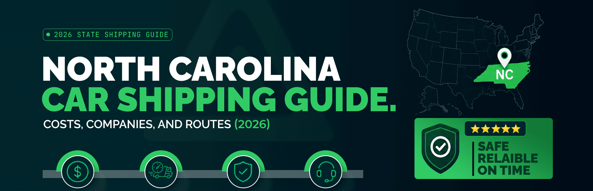 North Carolina Car Shipping Guide 2026: Costs, Companies, and Routes