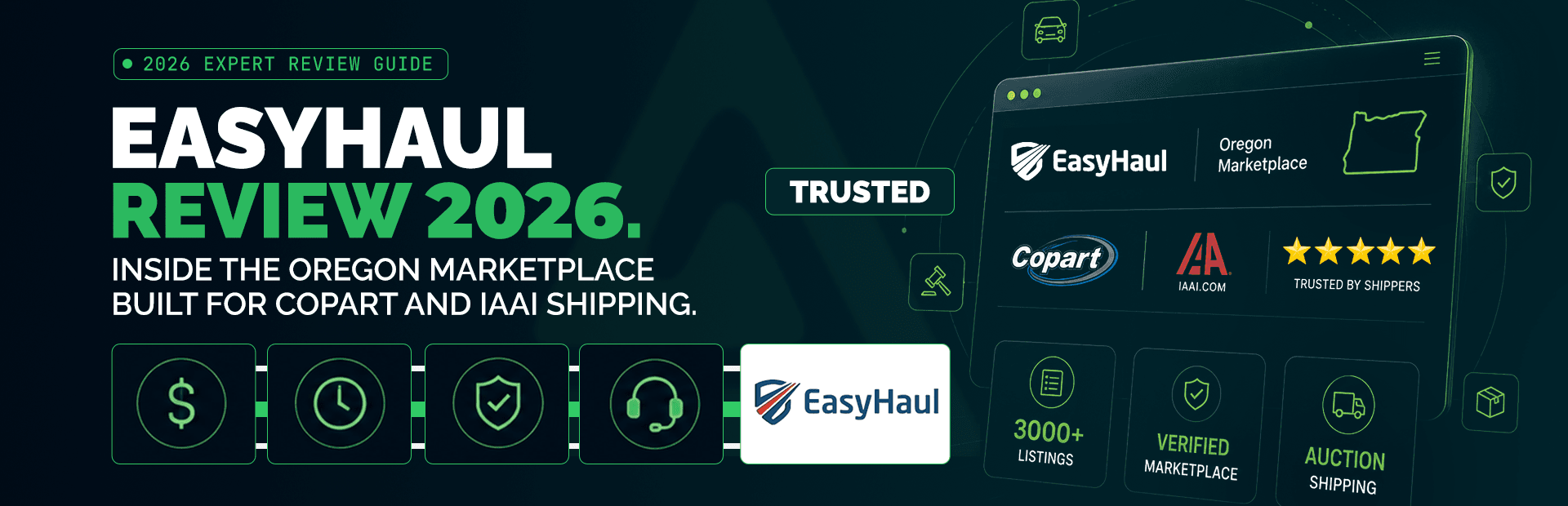 EasyHaul Review 2026: Inside the Oregon Marketplace Built for Copart and IAAI Shipping