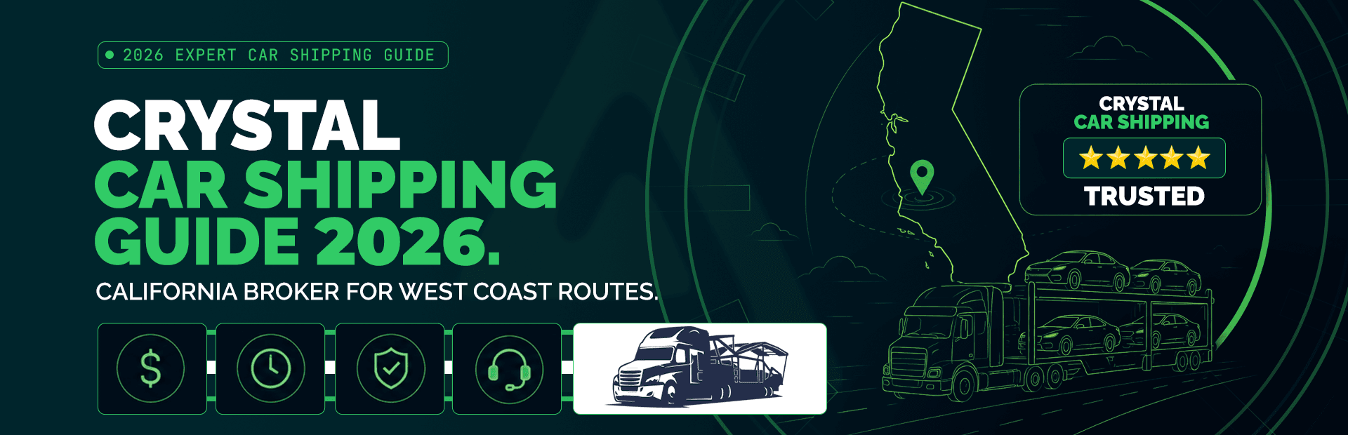 Crystal Car Shipping Review 2026: California Broker for West Coast Routes