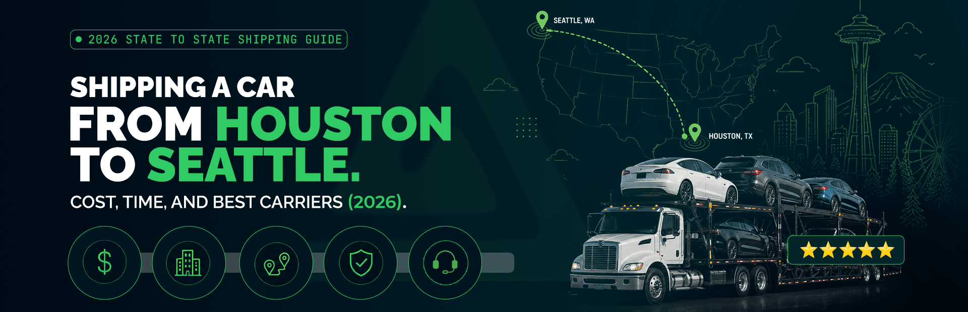From Gulf Heat to Puget Sound: What Houston to Seattle Car Shipping Really Costs in 2026