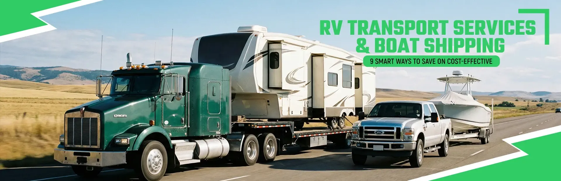 9 Smart Ways to Save on Cost-Effective RV Transport Services & Boat Shipping