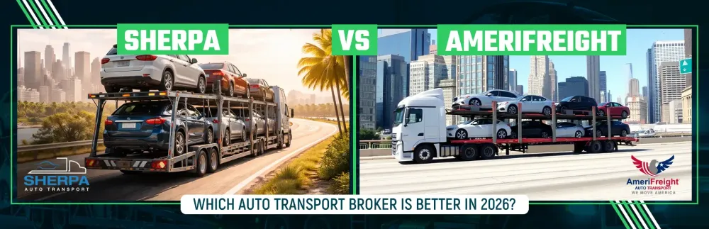 Sherpa vs Amerifreight — Which Auto Transport Broker Is Better in 2026?