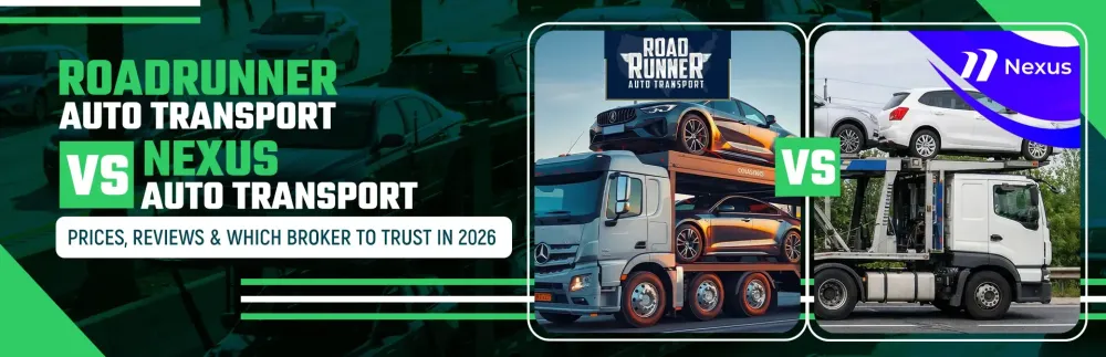 RoadRunner Auto Transport vs Nexus Auto Transport: Prices, Reviews & Which Broker to Trust in 2026