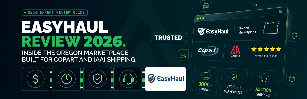 EasyHaul Review 2026: Inside the Oregon Marketplace Built for Copart and IAAI Shipping