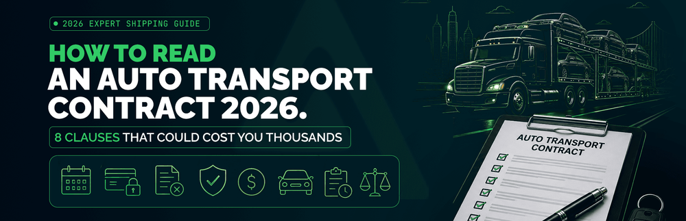 Auto Transport Contract Clauses: 8 Fine-Print Traps That Quietly Cost You Thousands